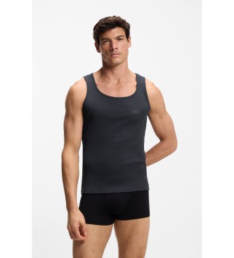 BOSS T-shirt Pack 3 coton c�tel� noir, blanc