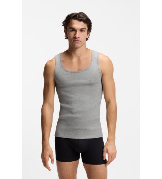 BOSS Set di 3 canottiere: bianca, grigia, nera