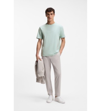 BOSS T-shirt turquesa em algodão elástico