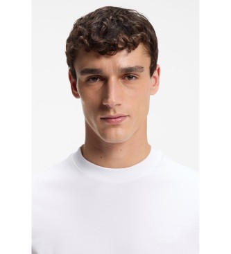 BOSS Cotton interlock T-shirt with white embroidered logo