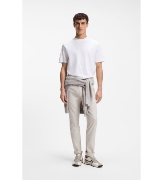 BOSS Cotton interlock T-shirt with white embroidered logo