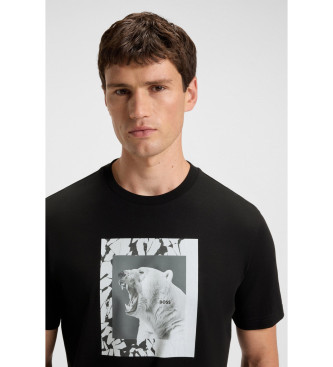 BOSS T-shirt Lupo noir