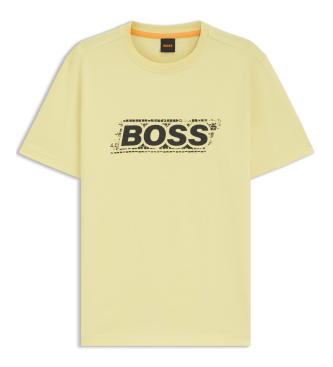BOSS Camiseta Wheel amarillo