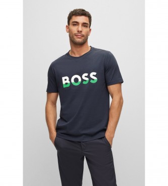 BOSS T-shirt Blocos Marinhos