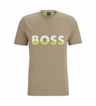 BOSS T-shirt marron avec logo