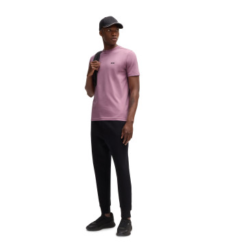 BOSS T-shirt avec logo lilas contrast