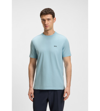 BOSS Kontrastna modra majica