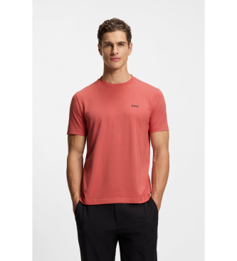 BOSS Camiseta ajuste regular rojo