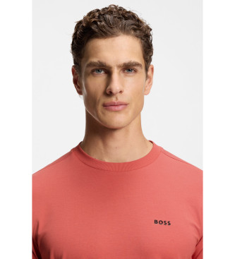 BOSS Camiseta ajuste regular rojo