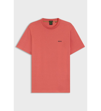 BOSS Camiseta ajuste regular rojo