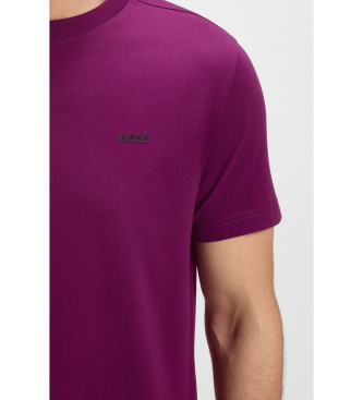 BOSS Camiseta mini logo lila