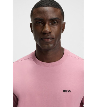 BOSS Camiseta mini logo rosa