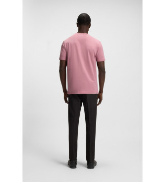 BOSS Camiseta mini logo rosa