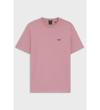 BOSS Camiseta mini logo rosa