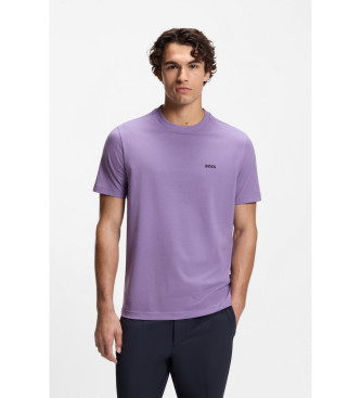 BOSS T-shirt med lilla detaljer