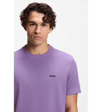BOSS T-shirt med lilla detaljer