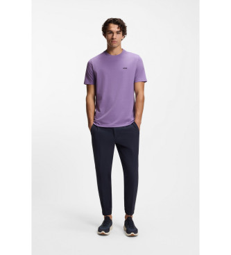 BOSS T-shirt med lilla detaljer
