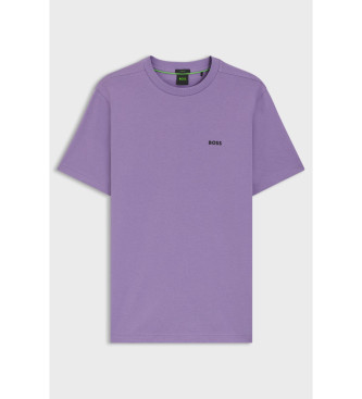 BOSS T-shirt med lilla detaljer
