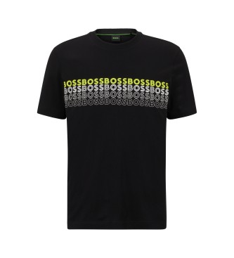 BOSS Multilogo-T-Shirt schwarz
