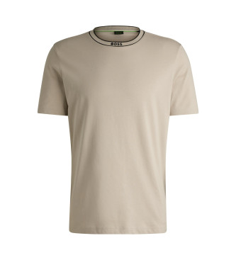 BOSS T-shirt beige con logo