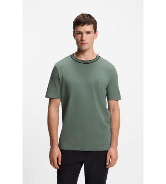 BOSS T-shirt com logtipo verde