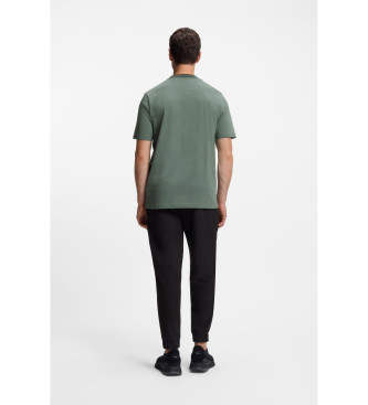BOSS T-shirt com logtipo verde