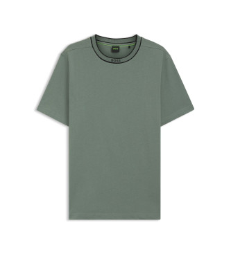 BOSS T-shirt com logtipo verde