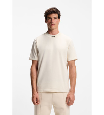 BOSS T-shirt beige Collar Zone