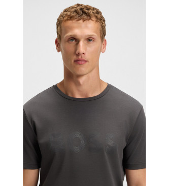BOSS T-shirt Logo Future ciemnoszary