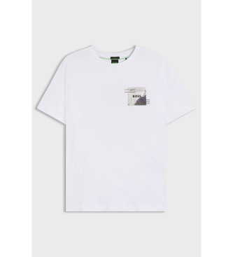 BOSS Maglietta bianca Tee Stripe Zone