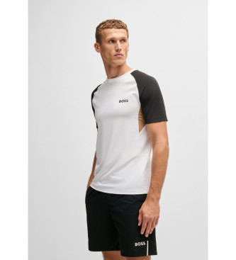 BOSS Camiseta Pique blanco