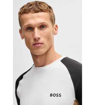 BOSS Camiseta Pique blanco