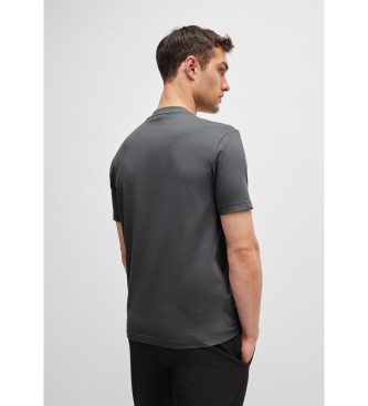 BOSS T-shirt cinzenta com contraste