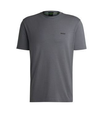 BOSS T-shirt cinzenta com contraste
