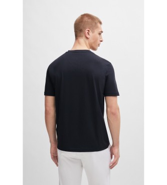BOSS T-shirt azul-marinho de corte regular