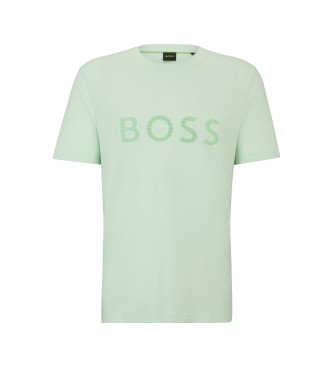 BOSS Maglietta verde con logo