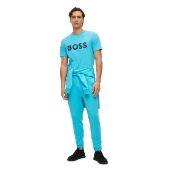 BOSS T-shirt Tee 3 Blauw