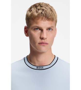 BOSS T-shirt girocollo azzurra