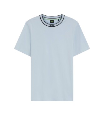 BOSS T-shirt girocollo azzurra