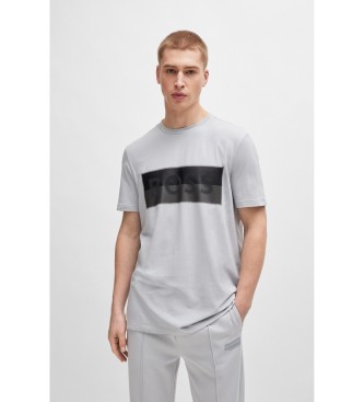 BOSS T-shirt Block cinzenta
