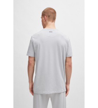 BOSS T-shirt Block cinzenta