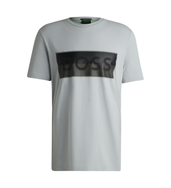 BOSS T-shirt Block cinzenta