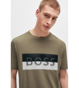 BOSS T-shirt con logo verde