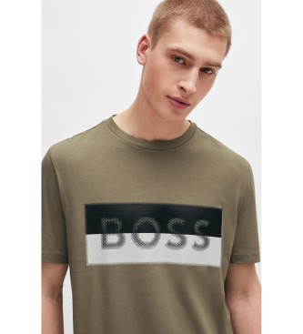 BOSS Camiseta Logo verde