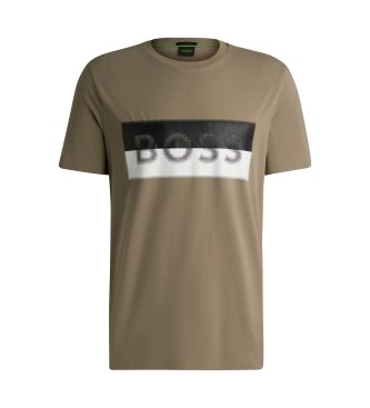 BOSS Camiseta Logo verde