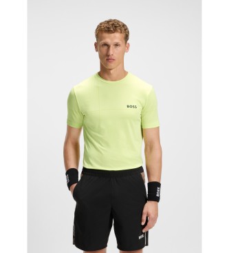 BOSS Check Toc groen T-shirt