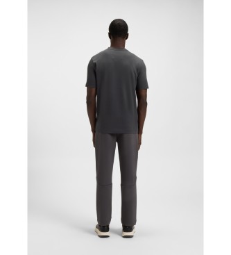 BOSS Iconic Zone T-shirt donkergrijs