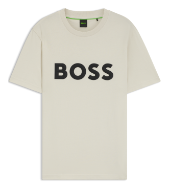 BOSS T-shirt Iconic Zone blanc cass