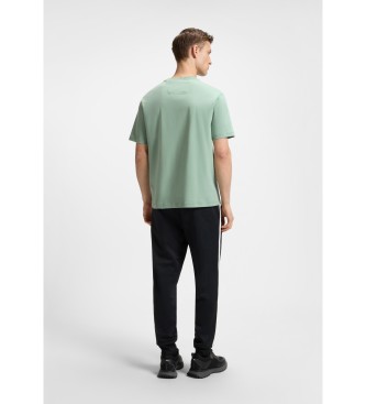 BOSS Gestreiftes T-shirt trkis