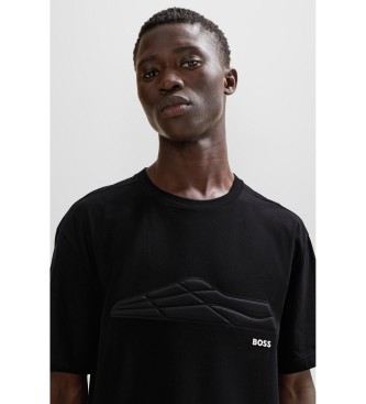 BOSS Koszulka Titanium w kolorze czarnym